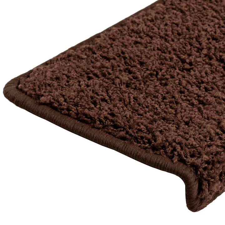 trappemåtter 30 stk. 65x21x4 cm brune rektangulære kanter