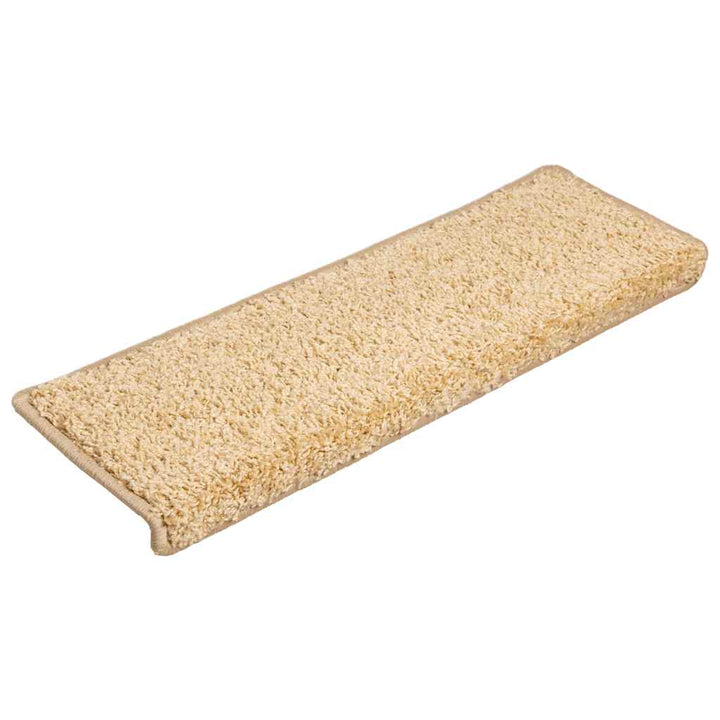 trappemåtter 30 stk. 65x21x4 cm cremefarvede rektangulære kanter