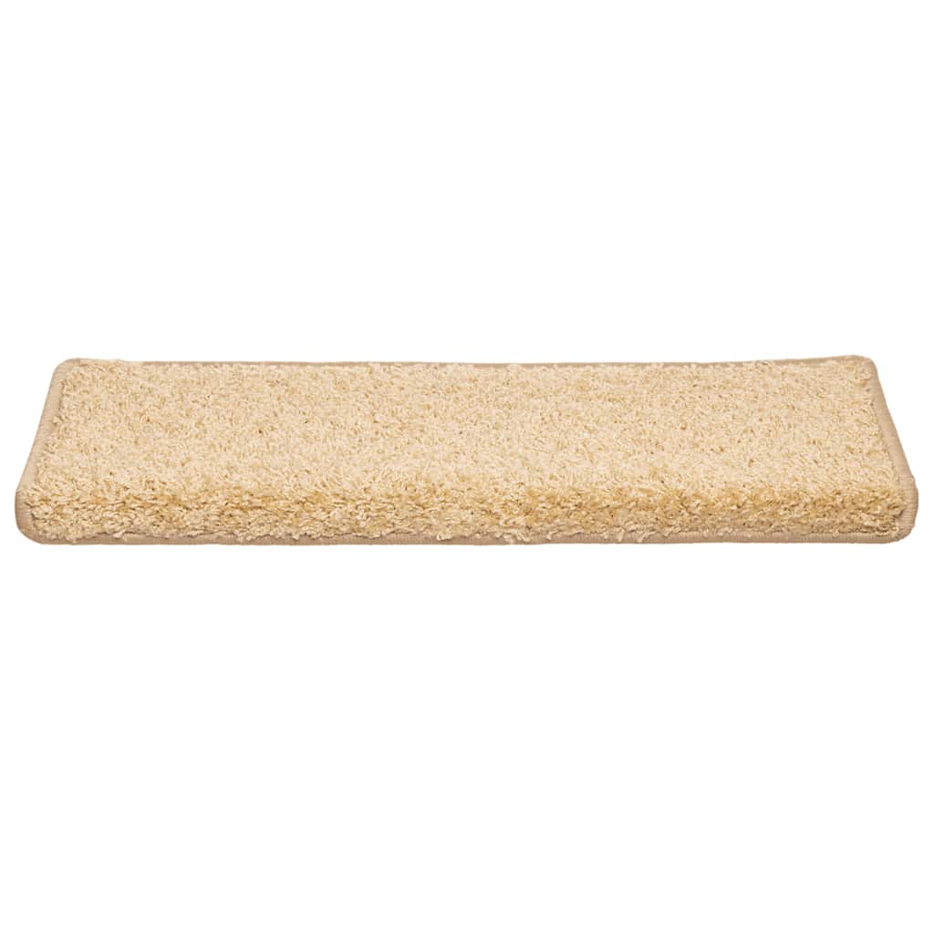 trappemåtter 30 stk. 65x21x4 cm cremefarvede rektangulære kanter