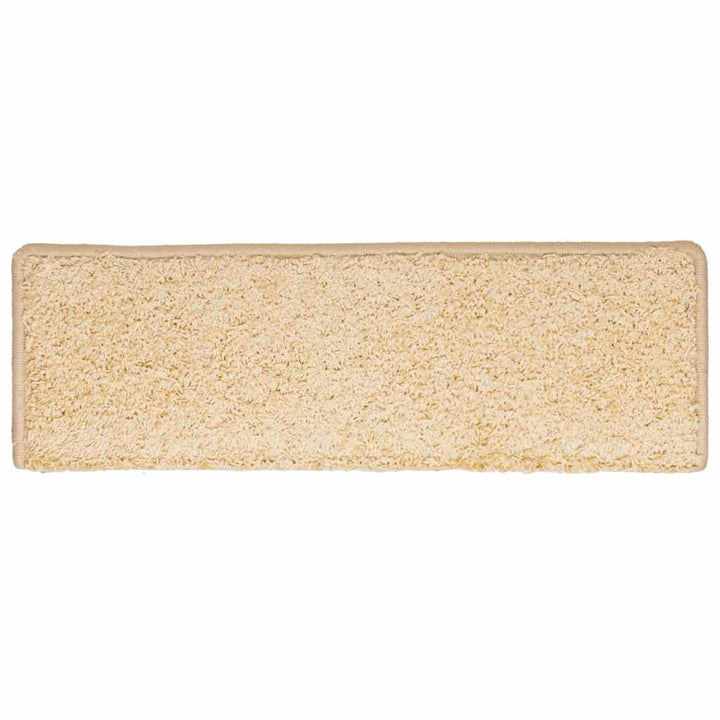 trappemåtter 30 stk. 65x21x4 cm cremefarvede rektangulære kanter