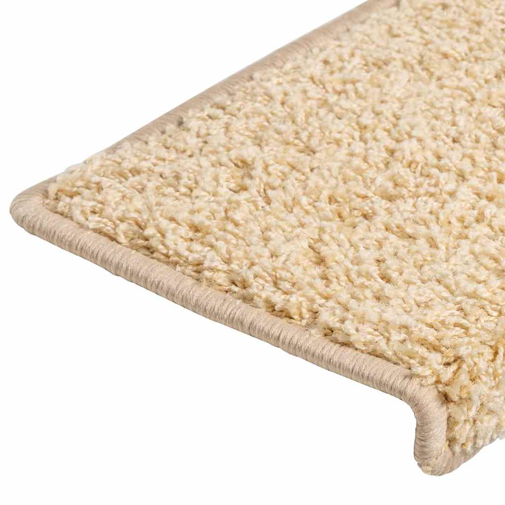 trappemåtter 30 stk. 65x21x4 cm cremefarvede rektangulære kanter