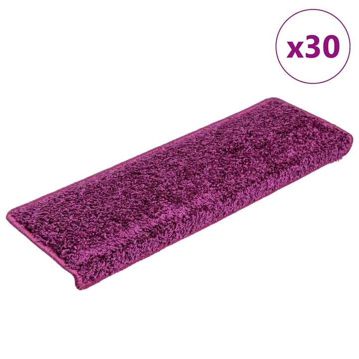 trappemåtter 30 stk. 65x21x4 cm violet rektangulær kant