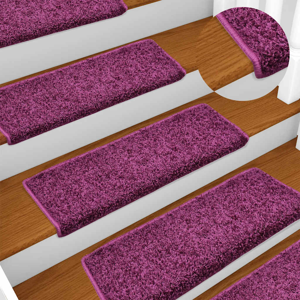 trappemåtter 30 stk. 65x21x4 cm violet rektangulær kant