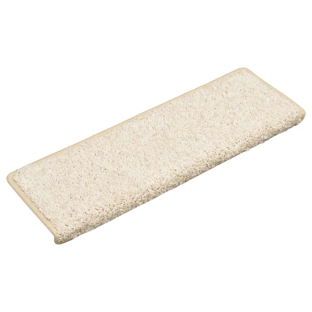 trappemåtter 30 stk. 65x21x4 cm hvide rektangulære kant