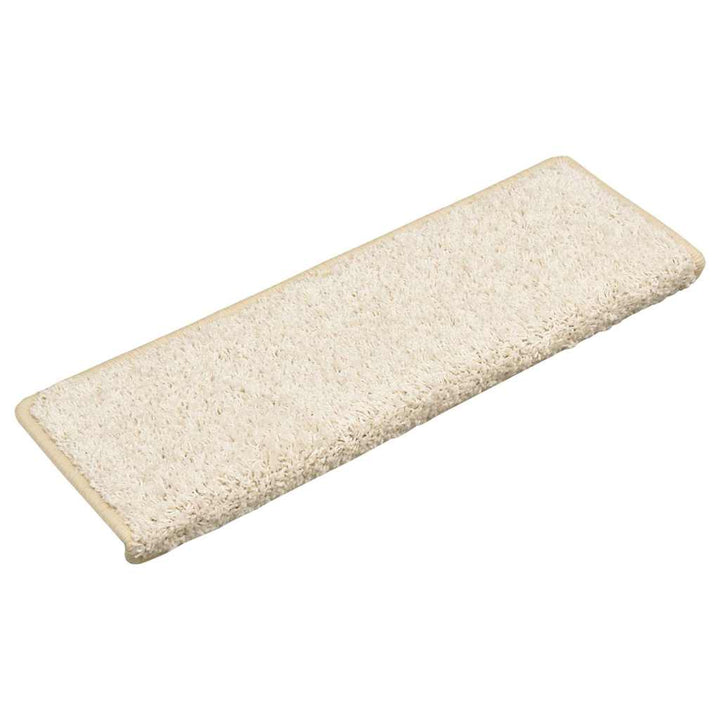 trappemåtter 30 stk. 65x21x4 cm hvide rektangulære kant