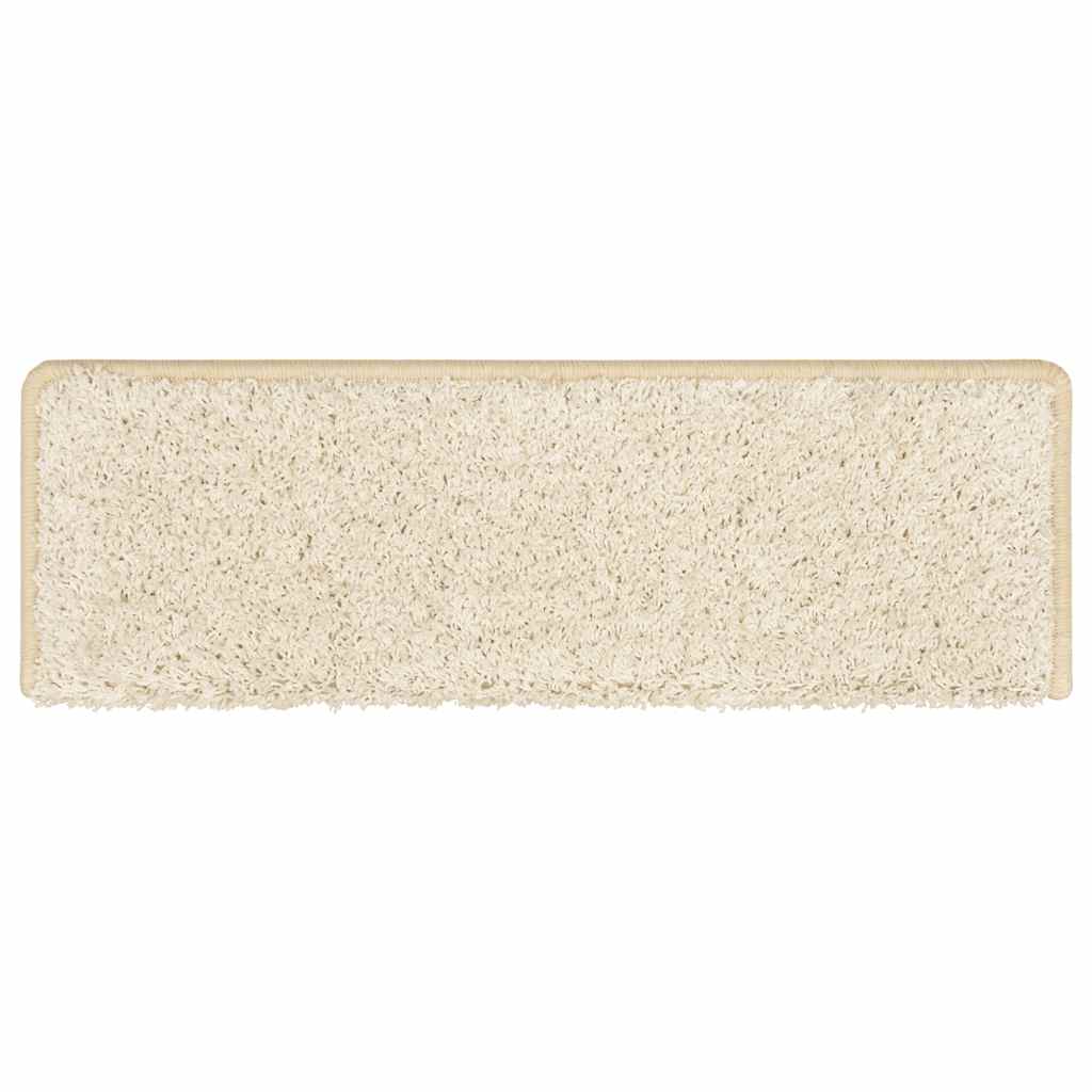 trappemåtter 30 stk. 65x21x4 cm hvide rektangulære kant