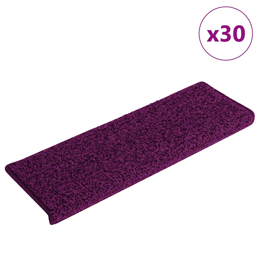 trappemåtter 30 stk. 65x21x4 cm lyserød rektangulær kant
