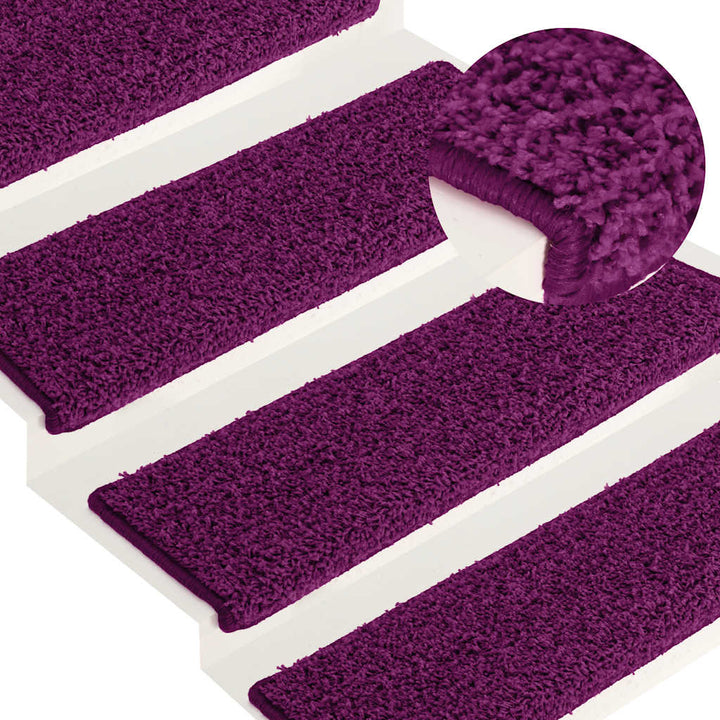 trappemåtter 30 stk. 65x21x4 cm lyserød rektangulær kant