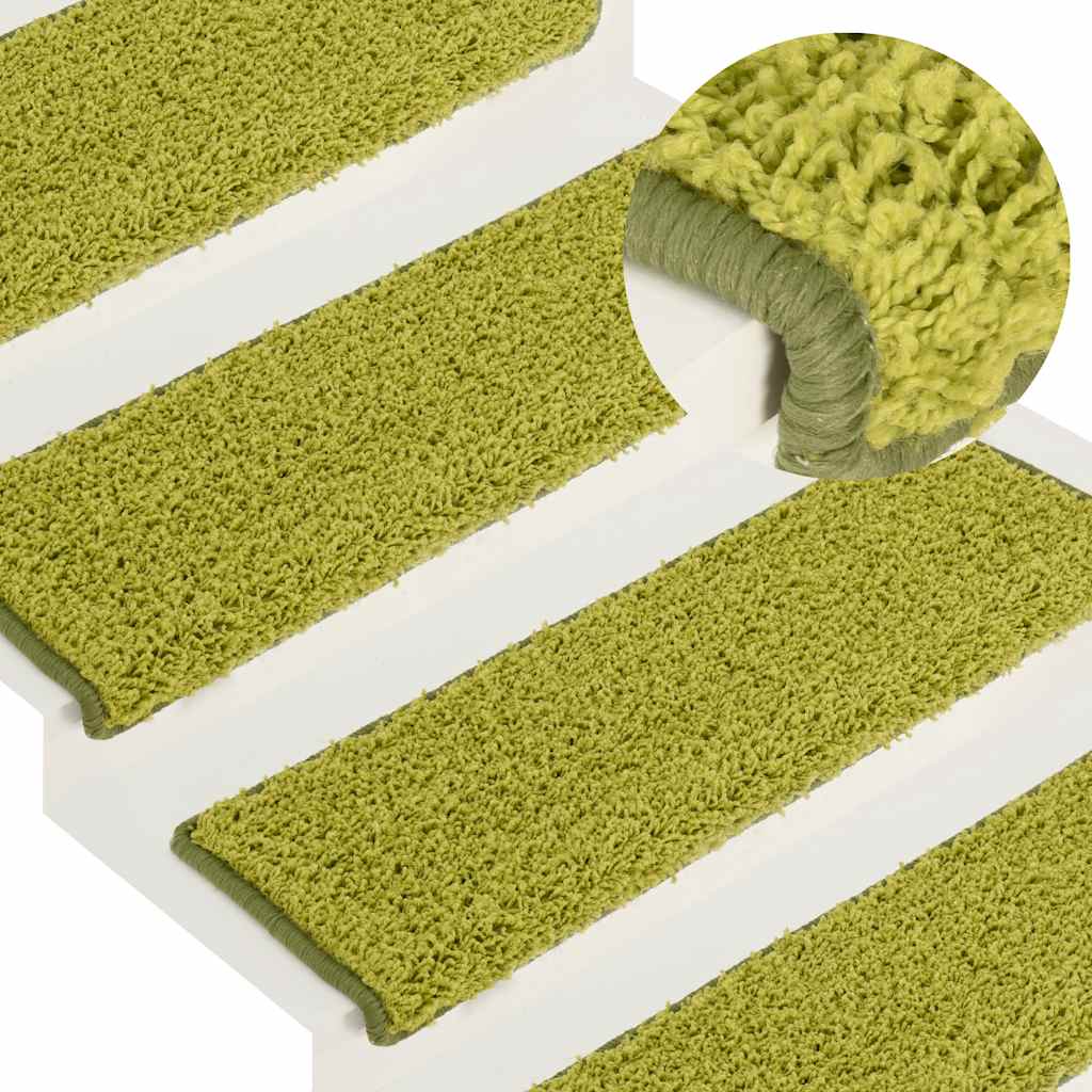 trappemåtter 30 stk. 65x21x4 cm grønne rektangulære kant