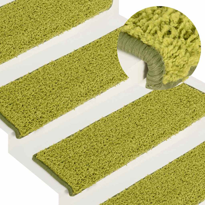 trappemåtter 30 stk. 65x21x4 cm grønne rektangulære kant