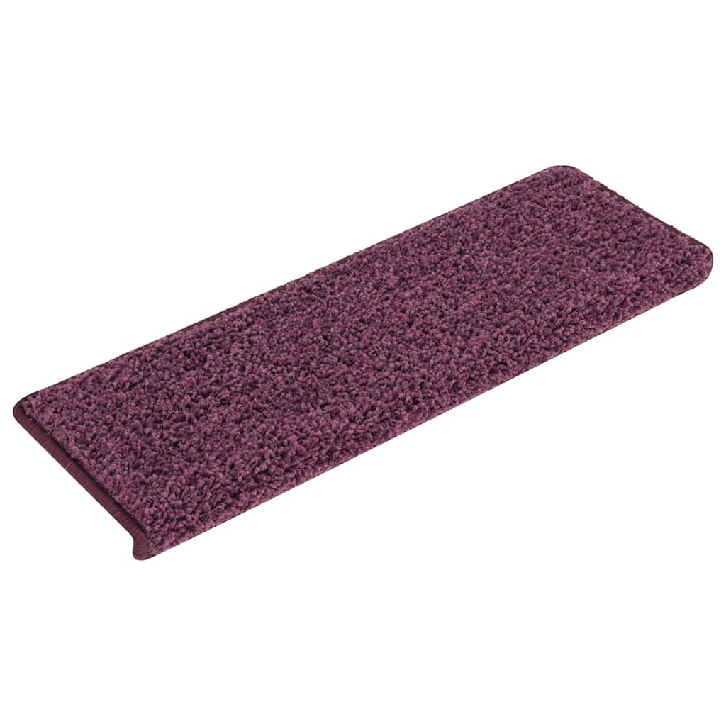 trappemåtter 30 stk. 65 x 21 x 4 cm mørkelilla rektangulær kant