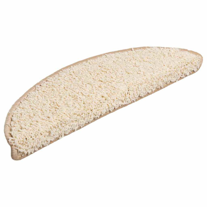 trappemåtter 20 stk. 56x17x3 cm cremefarvede halvrund