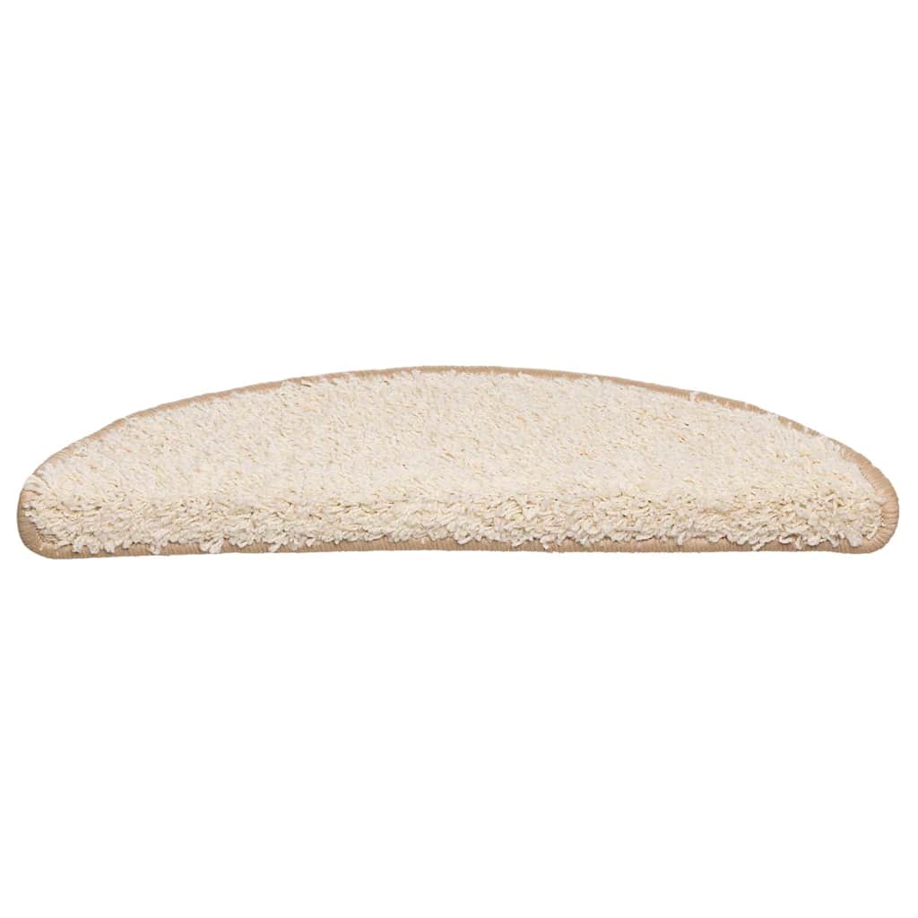 trappemåtter 20 stk. 56x17x3 cm cremefarvede halvrund