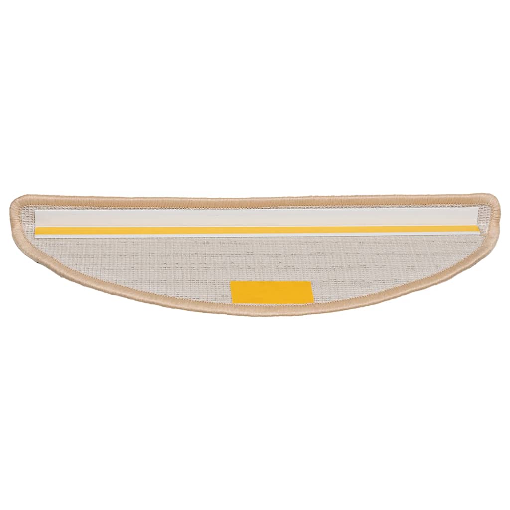 trappemåtter 20 stk. 56x17x3 cm cremefarvede halvrund