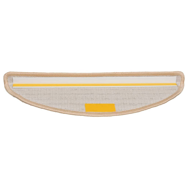 trappemåtter 20 stk. 56x17x3 cm cremefarvede halvrund