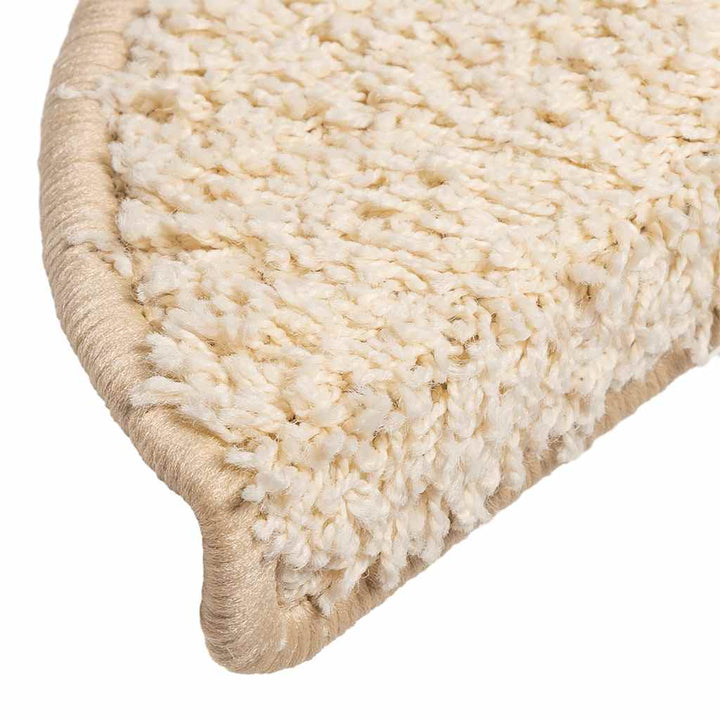 trappemåtter 20 stk. 56x17x3 cm cremefarvede halvrund