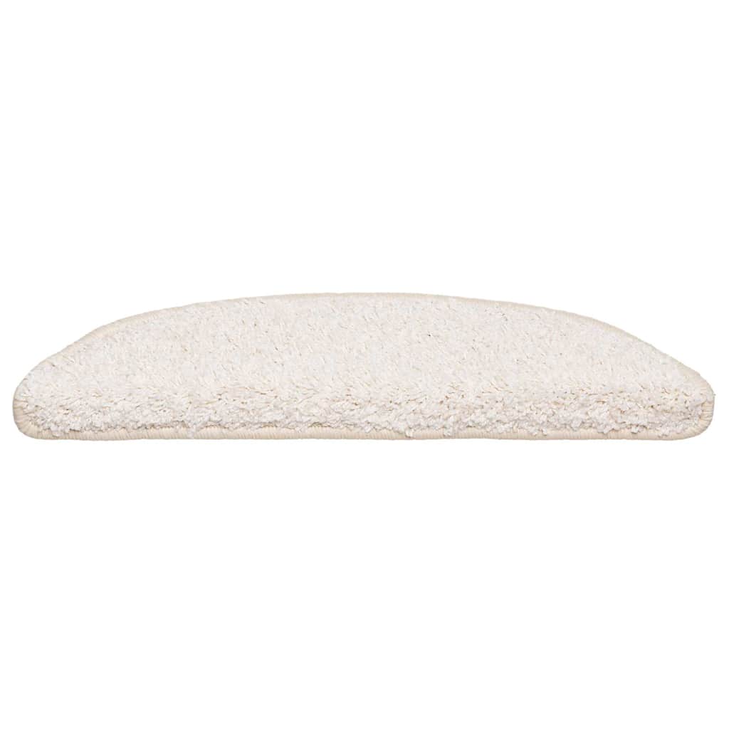 trappemåtter 20 stk. 56x17x3 cm hvide halvrunde