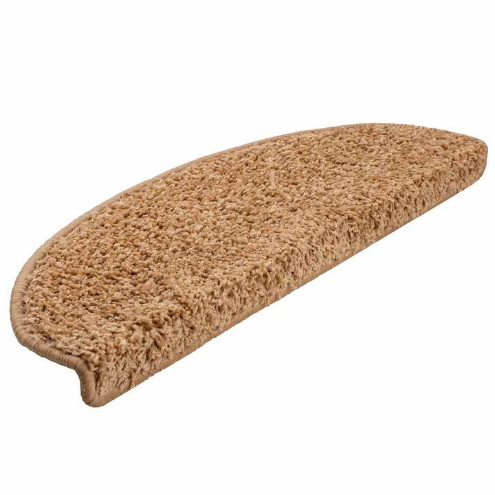 trappemåtter 20 stk. 65x21x4 cm beige halvrunde store