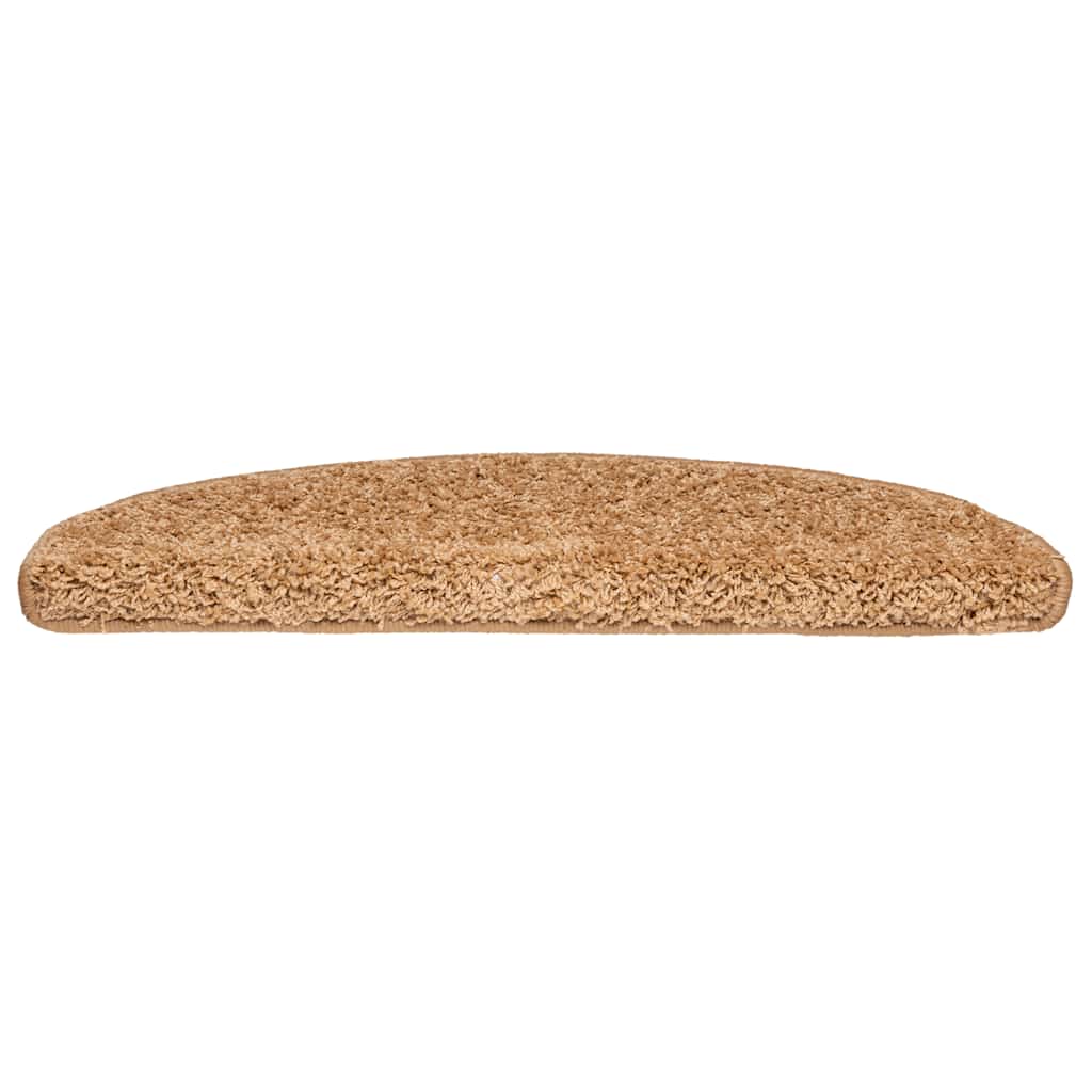 trappemåtter 20 stk. 65x21x4 cm beige halvrunde store