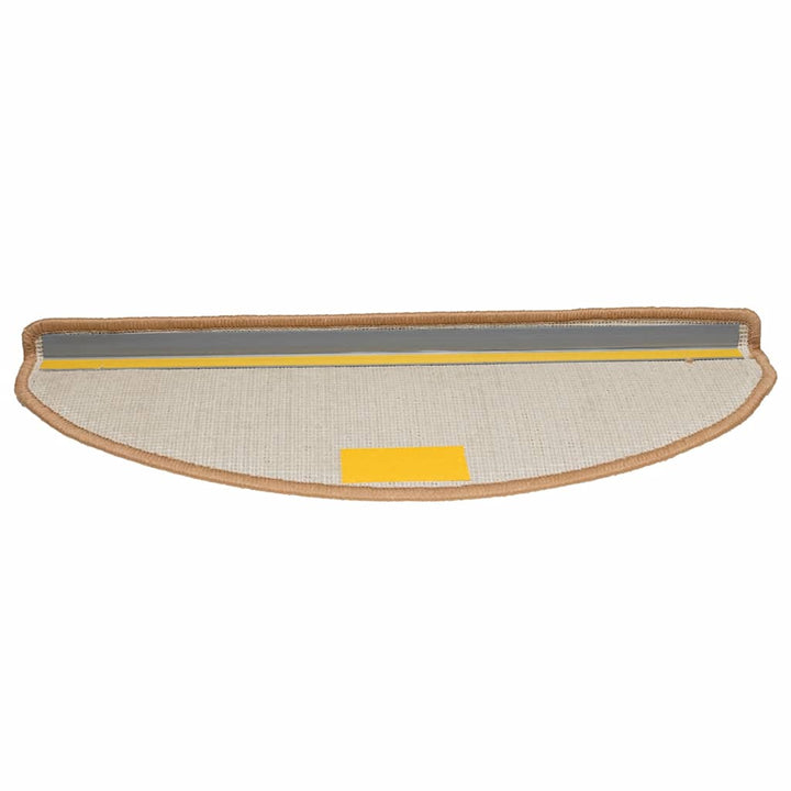 trappemåtter 20 stk. 65x21x4 cm beige halvrunde store
