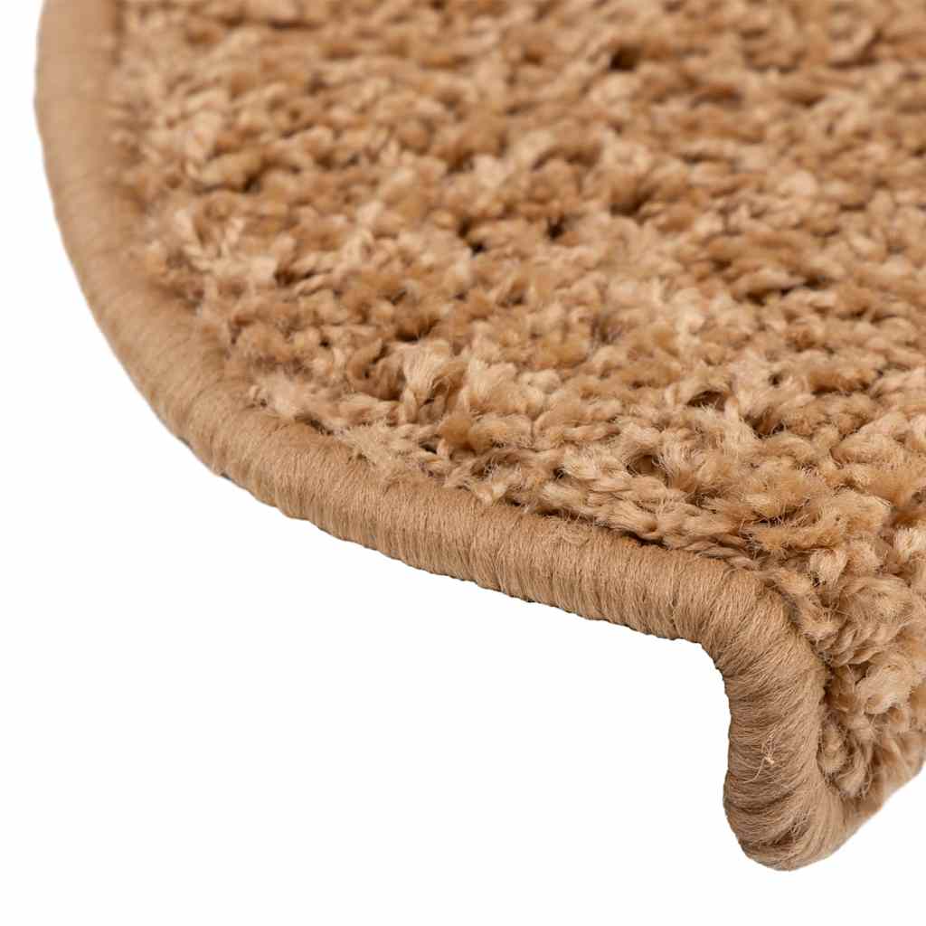 trappemåtter 20 stk. 65x21x4 cm beige halvrunde store