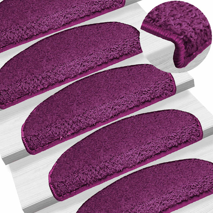 trappemåtter 20 stk. 65x21x4 cm violet halvrund stor