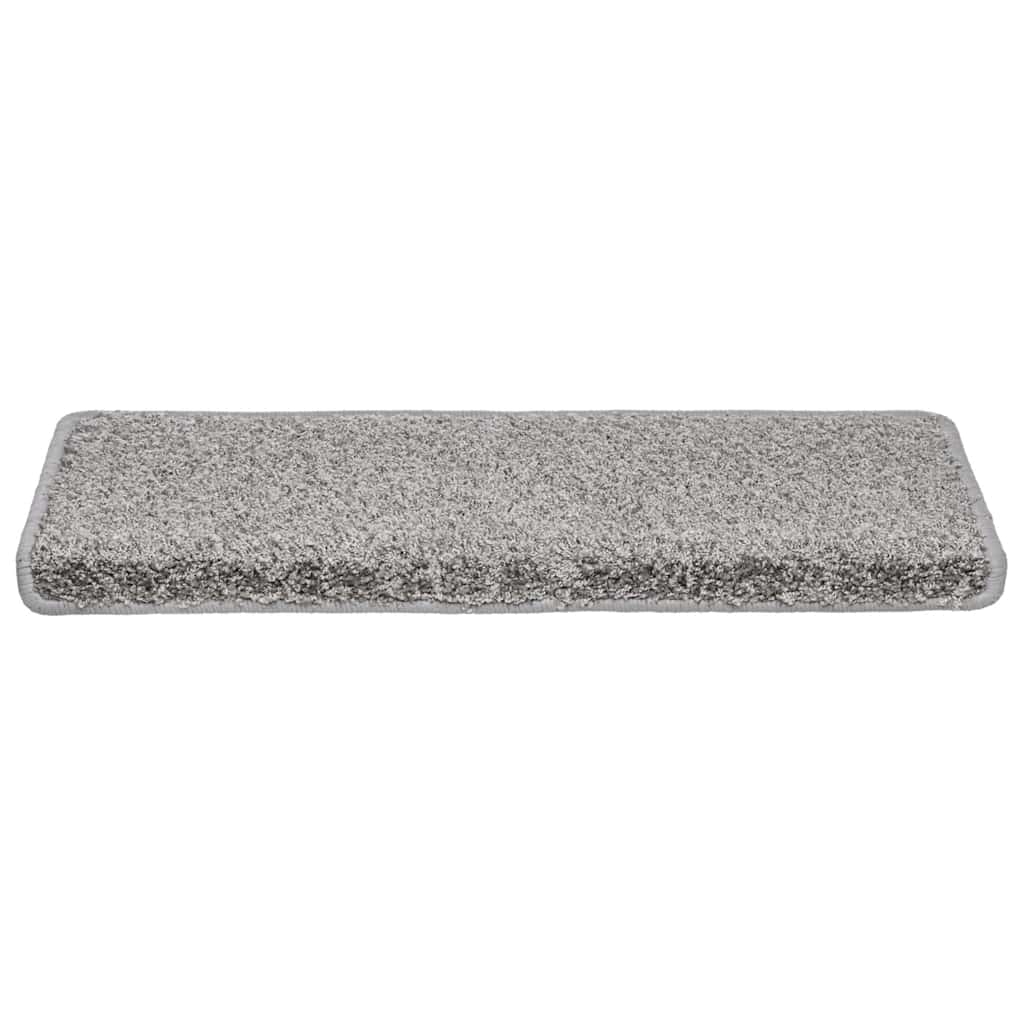 trappemåtter 20 stk. 65x21x4 cm grå rektangulær kant