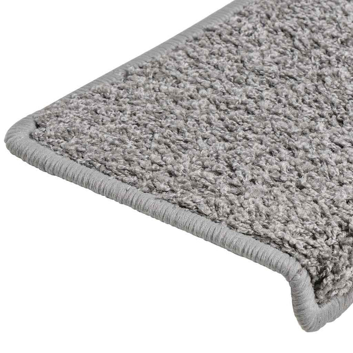 trappemåtter 20 stk. 65x21x4 cm grå rektangulær kant