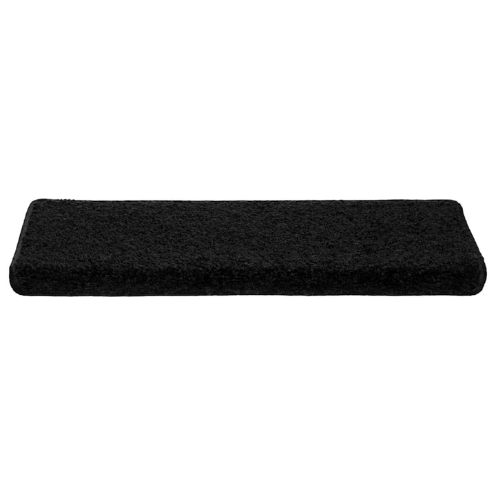 trappemåtter 20 stk. 65x21x4 cm sorte rektangulære kanter