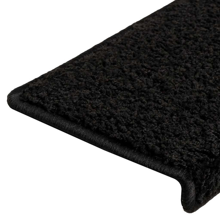 trappemåtter 20 stk. 65x21x4 cm sorte rektangulære kanter
