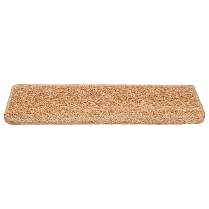 trappemåtter 20 stk. 65x21x4 cm beige rektangulær kant
