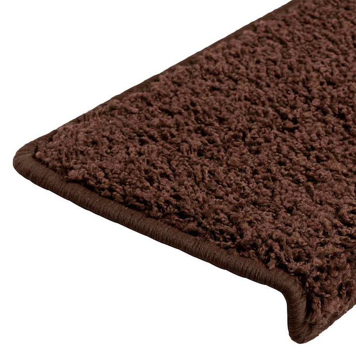 trappemåtter 20 stk. 65x21x4 cm brune rektangulære kanter