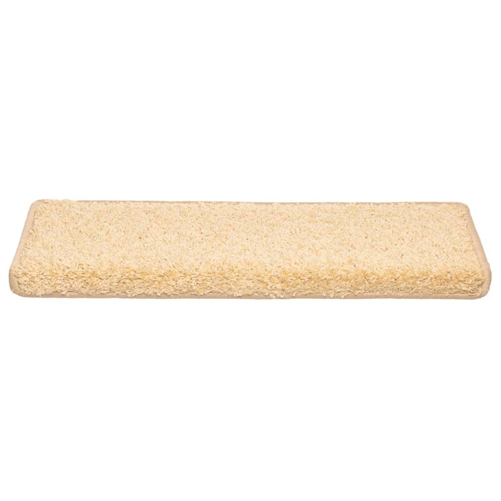 trappemåtter 20 stk. 65x21x4 cm cremefarvede rektangulære kanter