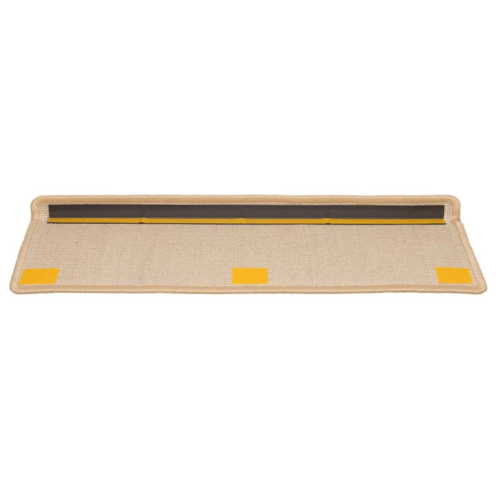 trappemåtter 20 stk. 65x21x4 cm cremefarvede rektangulære kanter