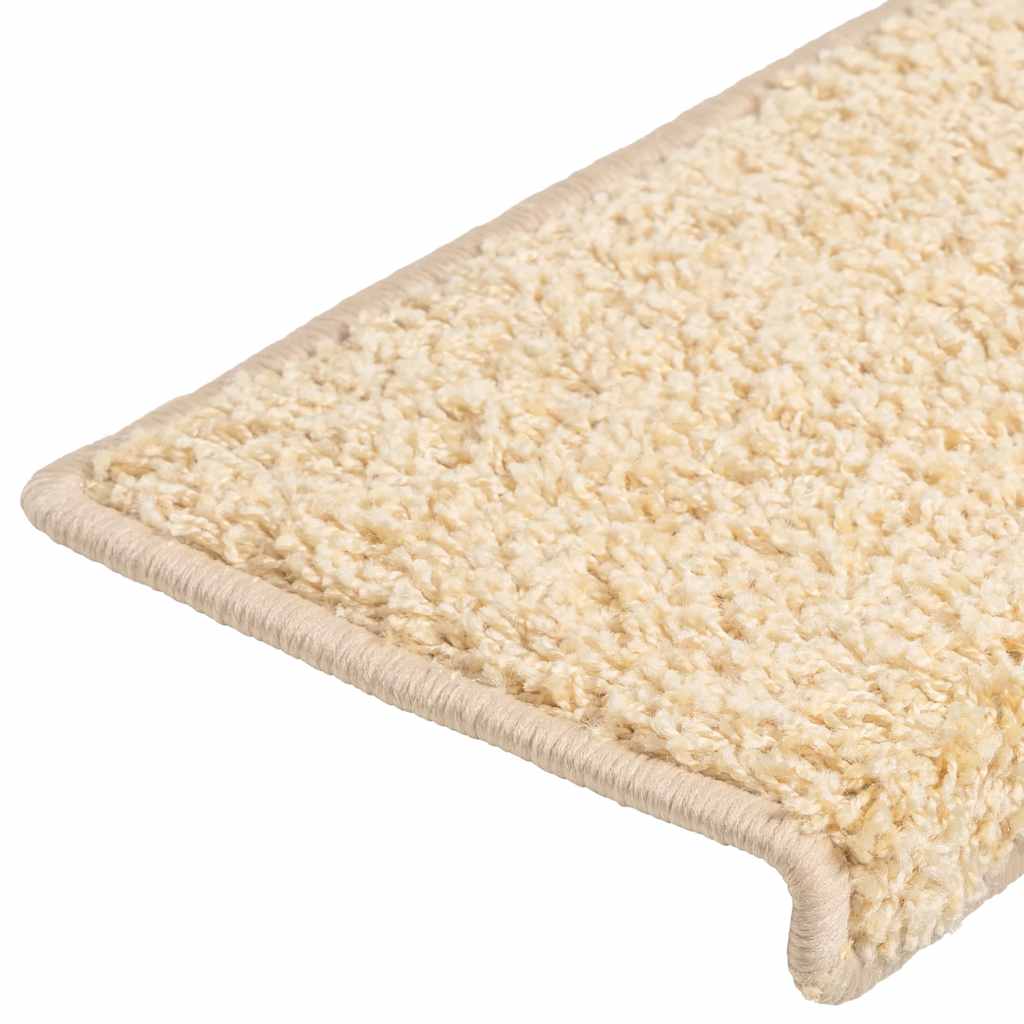 trappemåtter 20 stk. 65x21x4 cm cremefarvede rektangulære kanter