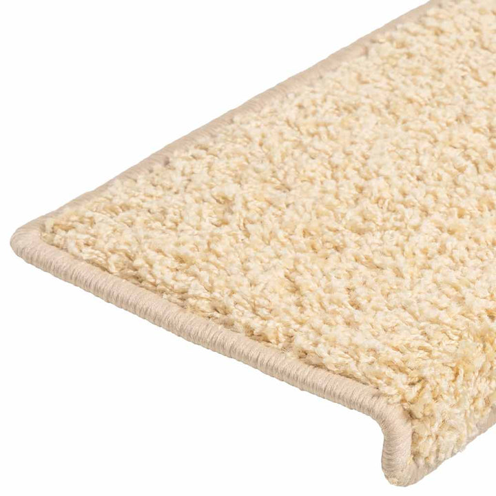 trappemåtter 20 stk. 65x21x4 cm cremefarvede rektangulære kanter