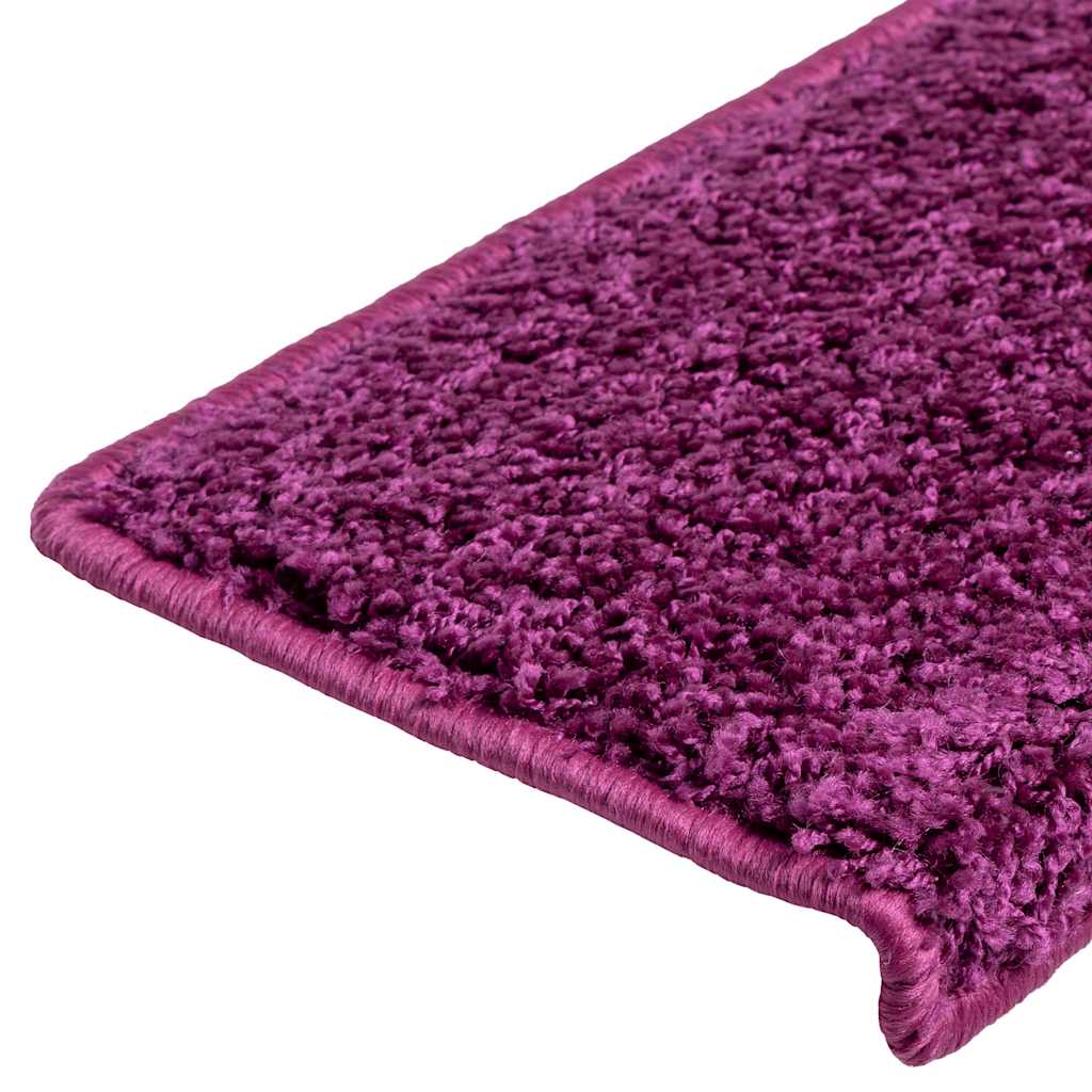 trappemåtter 20 stk. 65x21x4 cm violet rektangulær kant