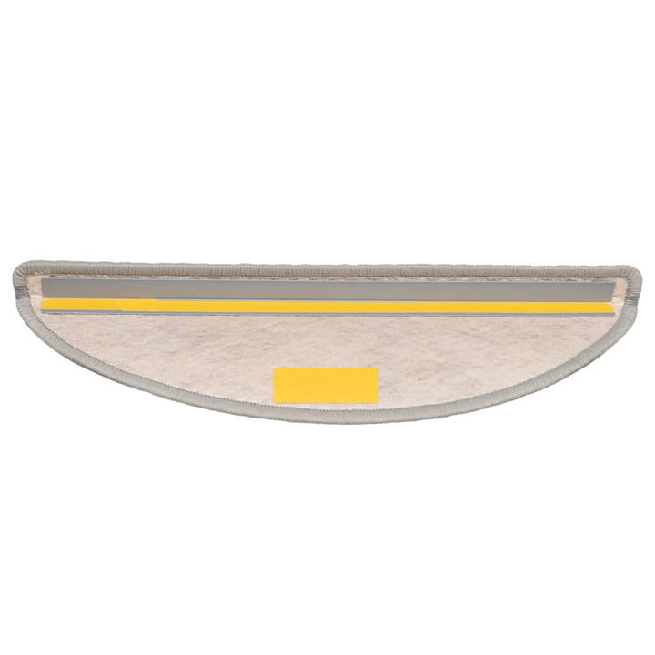selvklæbende trappemåtter 30 stk. 56x17x3 cm sisal-look platina