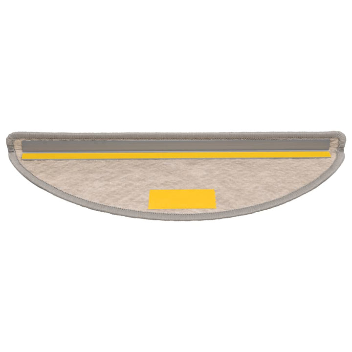 selvklæbende trappemåtter 30 stk. 56x17x3 cm sisal-look sølv