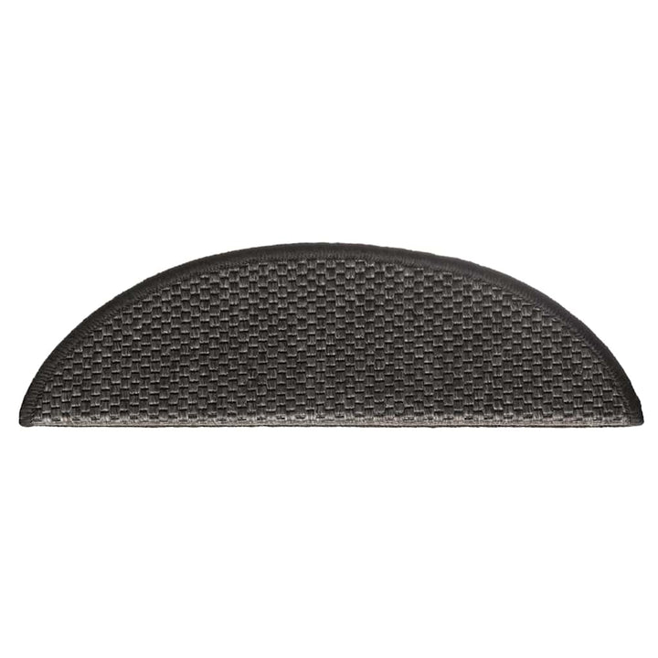 selvklæbende trappemåtter 30 stk. 56x17x3cm sisal-look antracit
