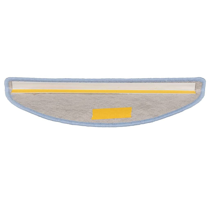 selvklæbende trappemåtter 30 stk. 56x17x3 cm sisal-look blå