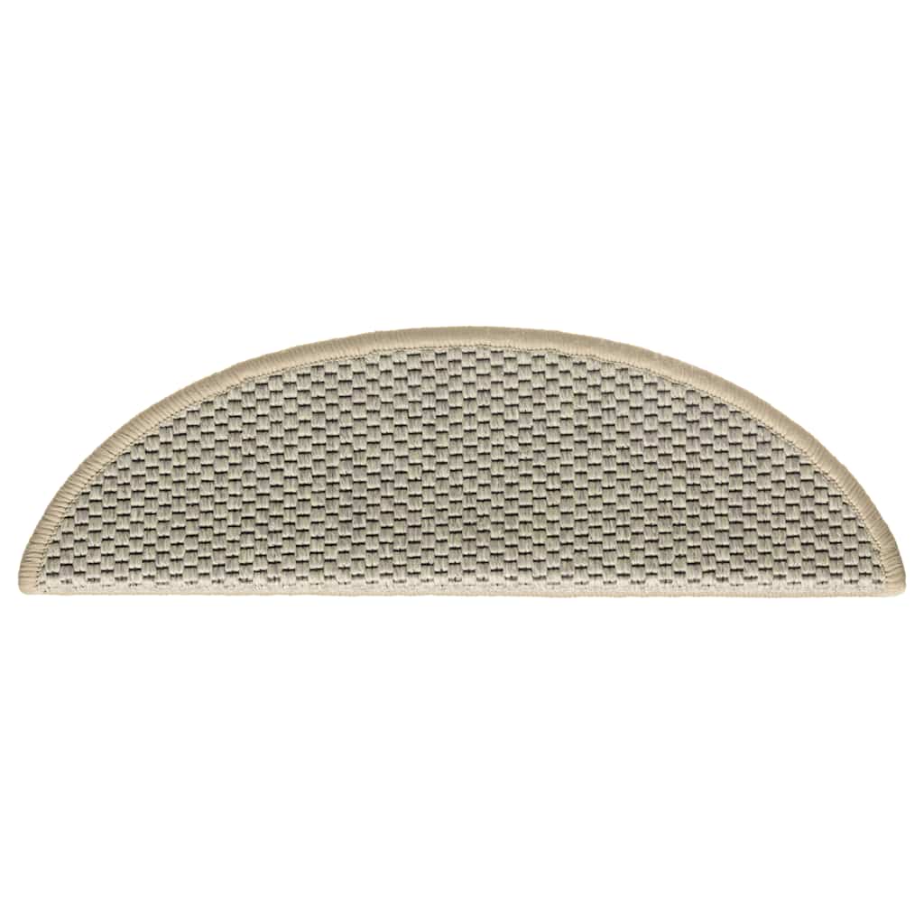 selvklæbende trappemåtter 30 stk. 56x17x3cm sisal-look lysegrøn