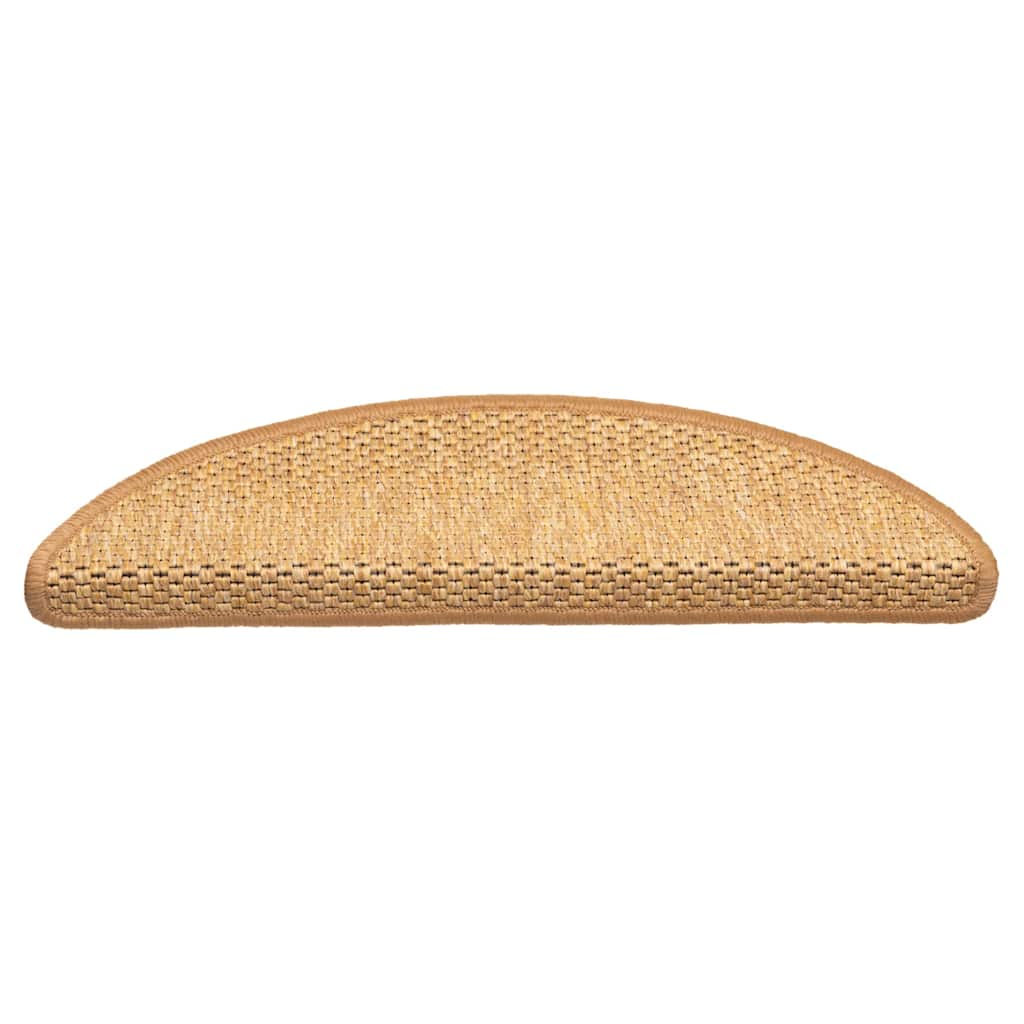 selvklæbende trappemåtter 30 stk. 56x17x3 cm sisal-look sisal