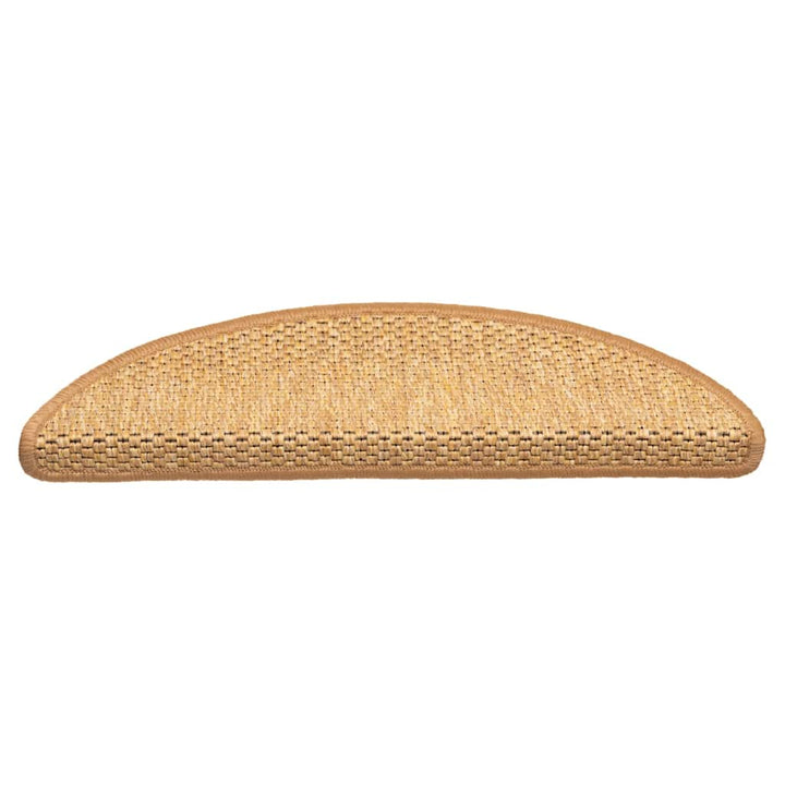 selvklæbende trappemåtter 30 stk. 56x17x3 cm sisal-look sisal