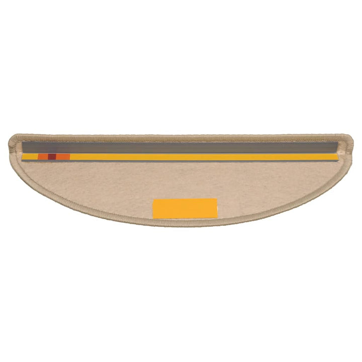 selvklæbende trappemåtter 30 stk. 56x17x3 cm sisal-look beige