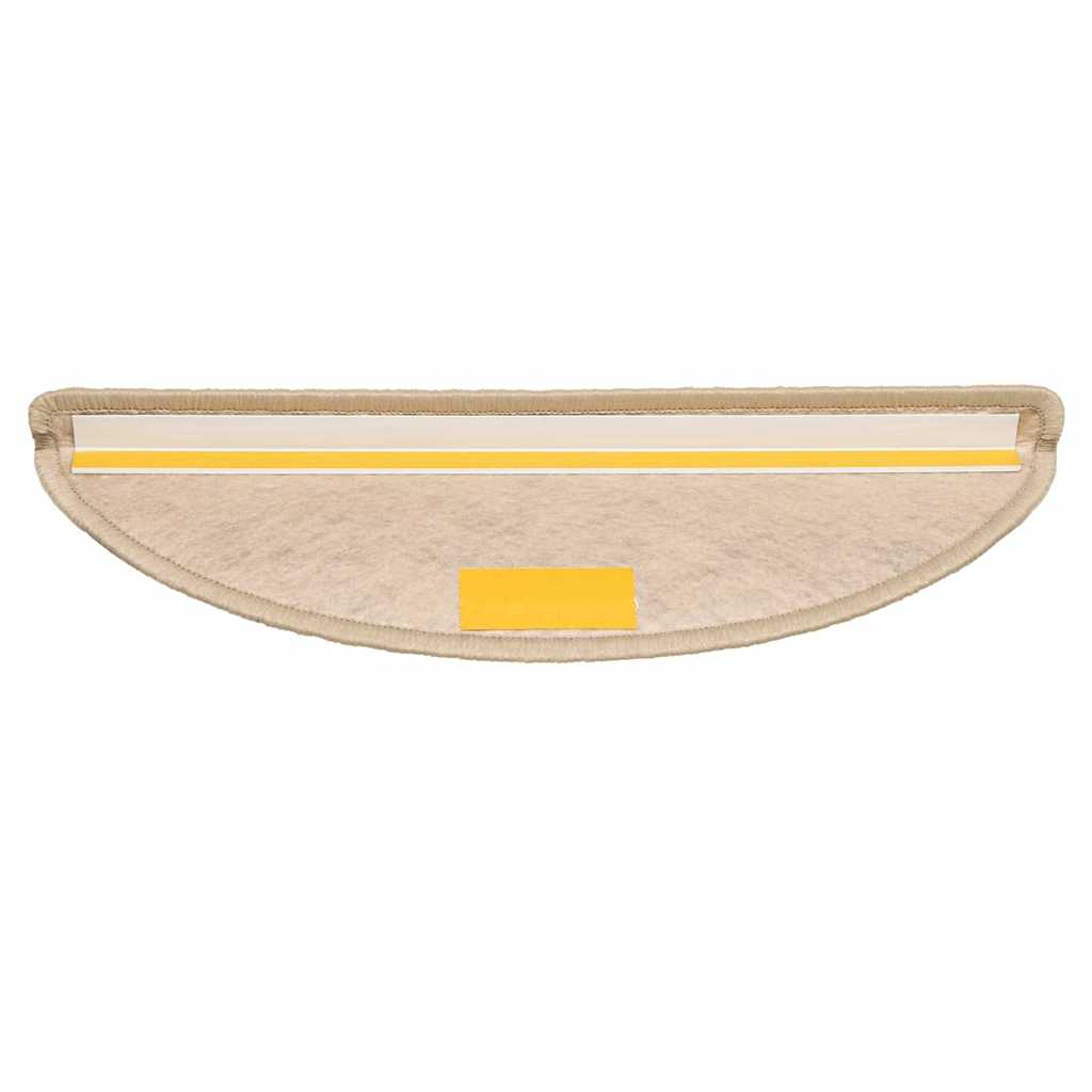 selvklæbende trappemåtter 30stk. 56x17x3cm sisal-look sandfarve