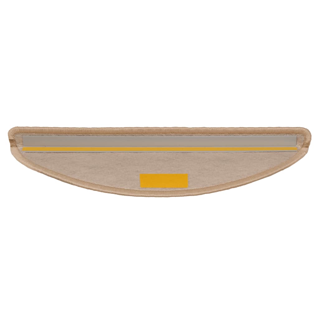 selvklæbende trappemåtter 30stk. 56x17x3cm sisal-look lys beige