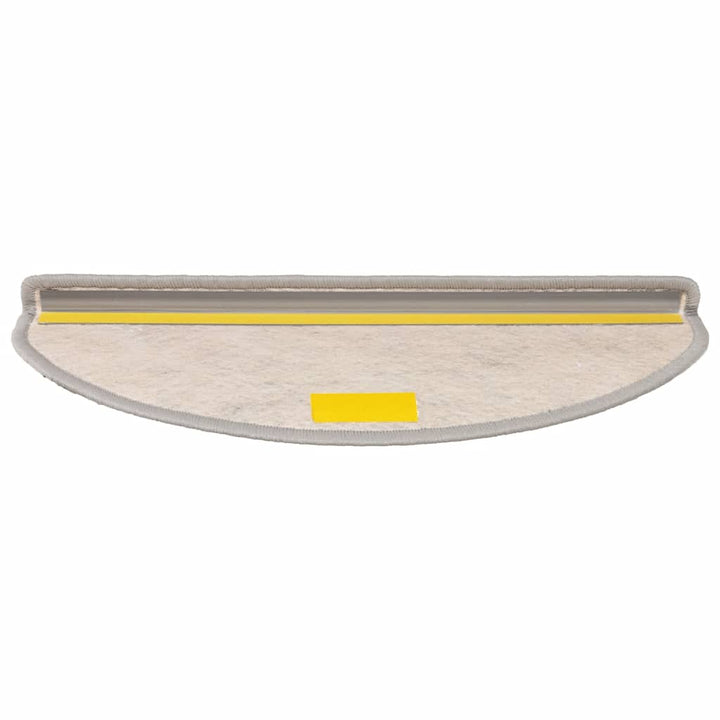 selvklæbende trappemåtter 30 stk. 65x21x4 cm sisal-look sølv