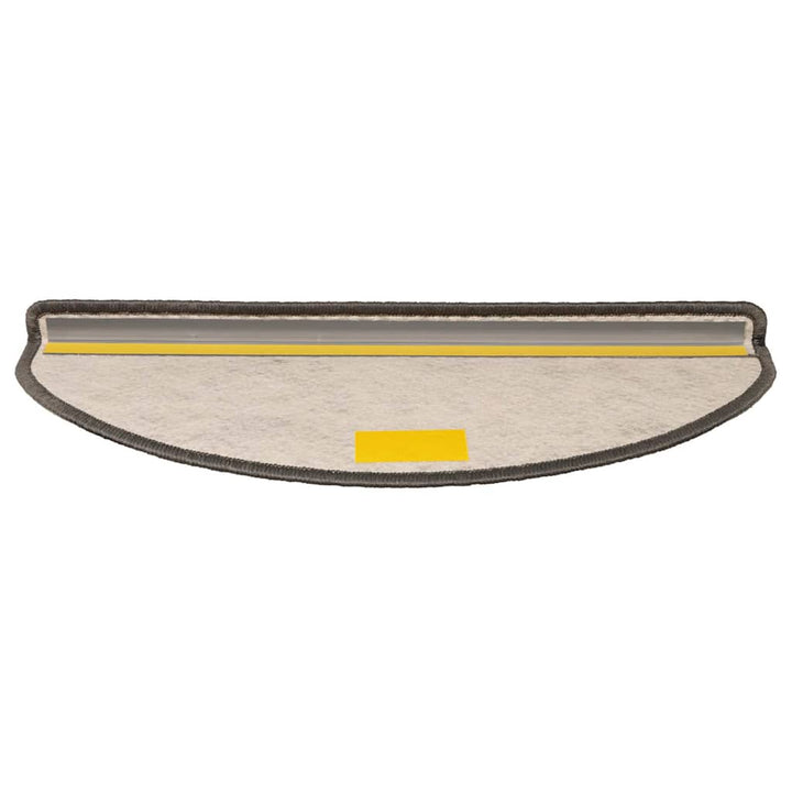selvklæbende trappemåtter 30stk. 65x21x4cm sisal-look brunbeige