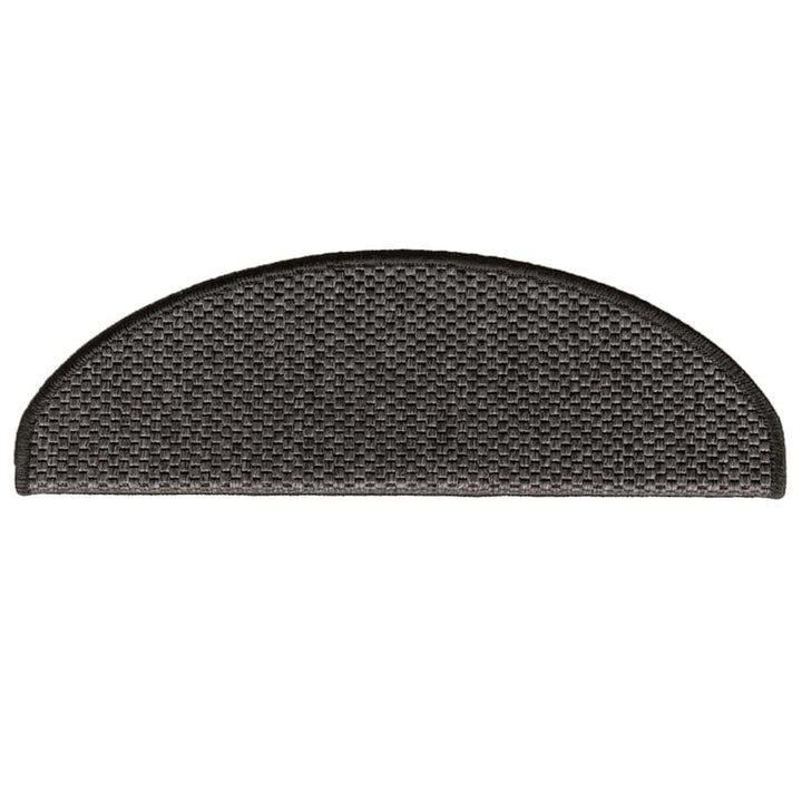 selvklæbende trappemåtter 30 stk. 65x21x4cm sisal-look antracit